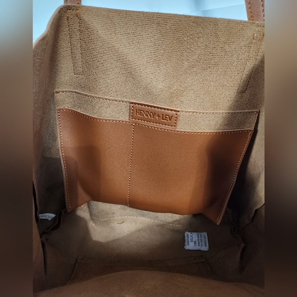NWT Vegan Leather Henny + Lev small tote - Picture 4 of 4